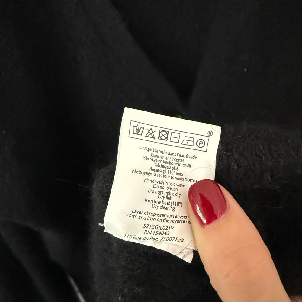 Sézane RARE Mia jumper cardigan in black medium - Picture 15 of 17